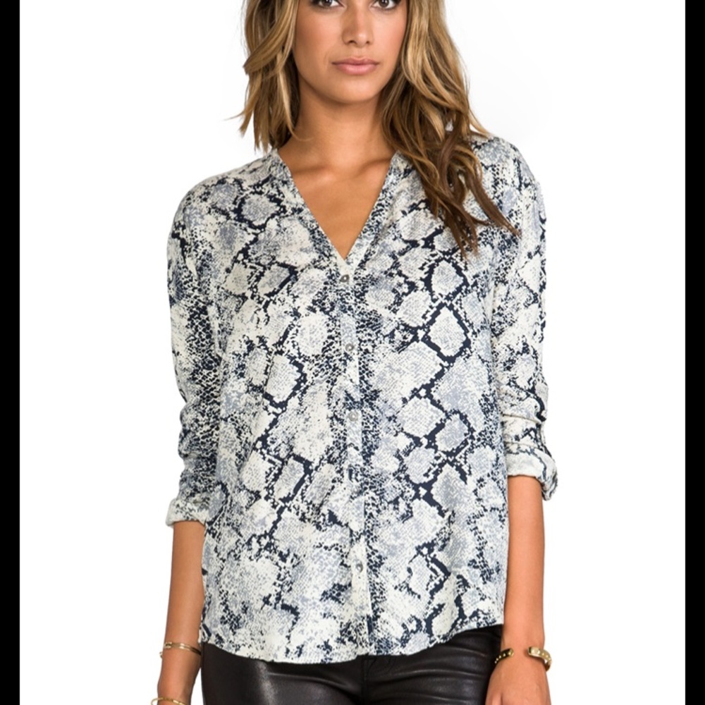 Revolve Soft Joie Dane Snake Print Blouse